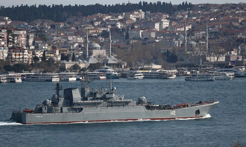 Το ρωσικό αποβατικό πλοίο Novocherkassk καταστράφηκε από πυραύλους κρουζ Ουκρανικών αεροσκαφών